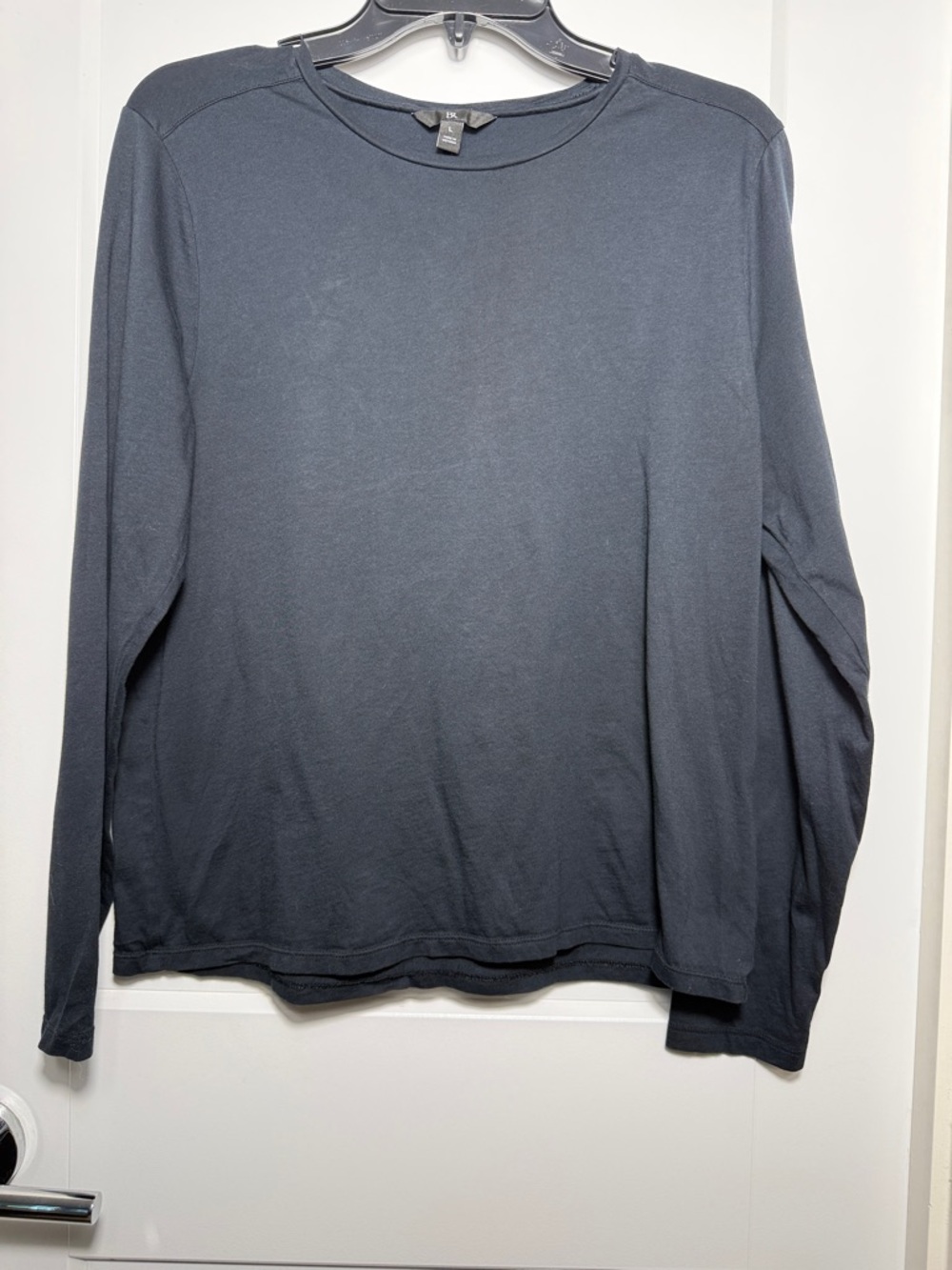 Banana Republic Classic Long Sleeve Crewneck Shirt - Black
